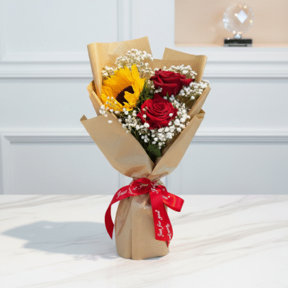 SUNFLOWERS LOVE ROSE