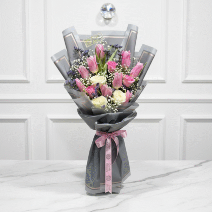 Blush Harmony Tulip Bouquet
