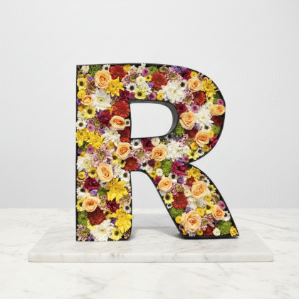 Personalized Floral Alphabet – Letter “R”