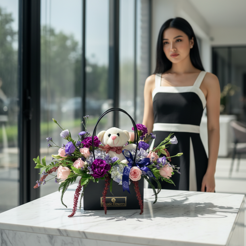 “Cuddle Bloom Luxury Basket” - Image 6