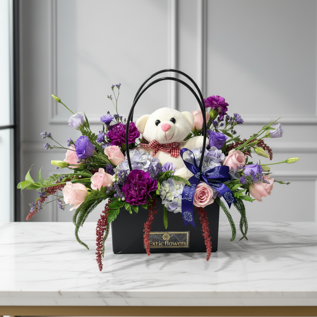 “Cuddle Bloom Luxury Basket”