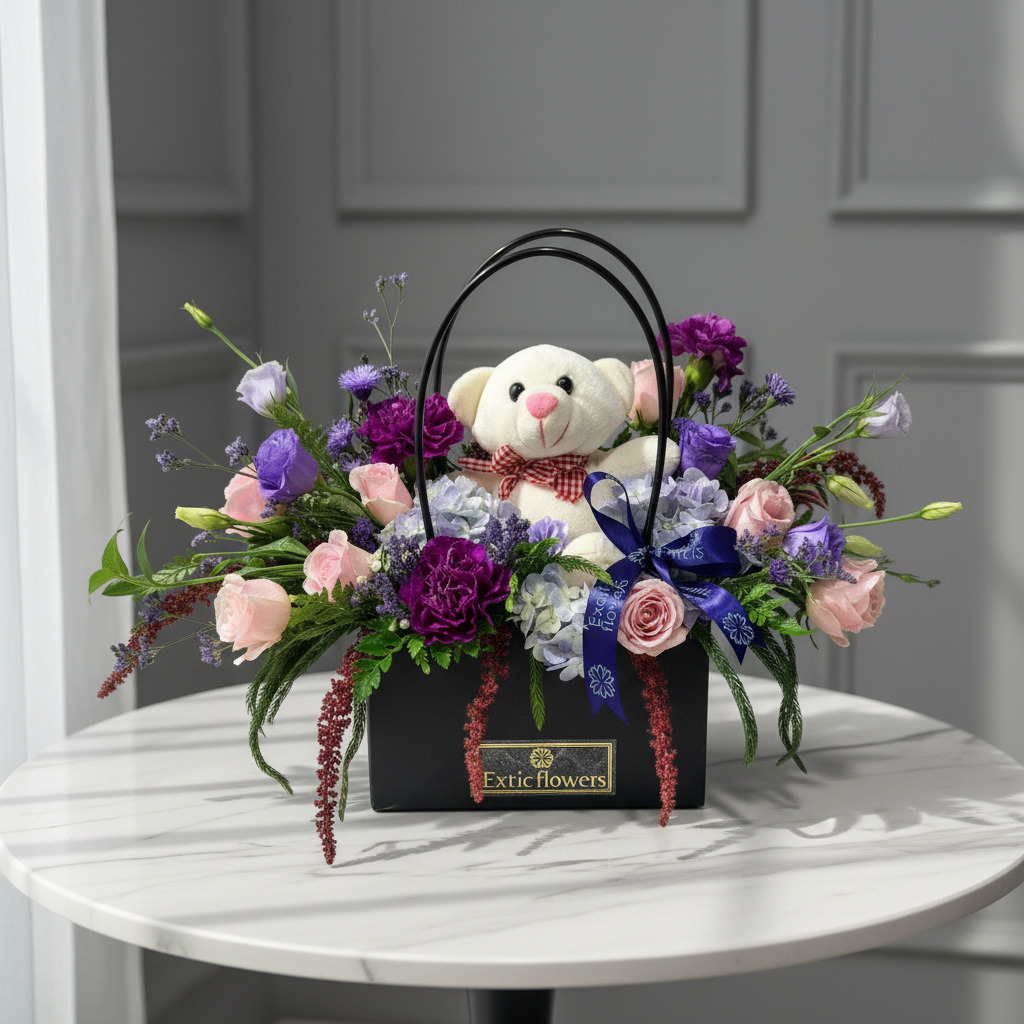 “Cuddle Bloom Luxury Basket” - Image 2