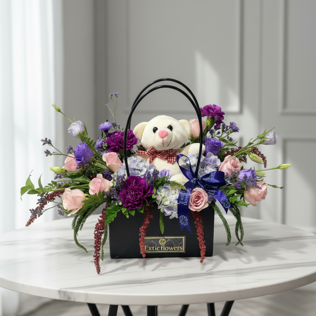 “Cuddle Bloom Luxury Basket” - Image 4