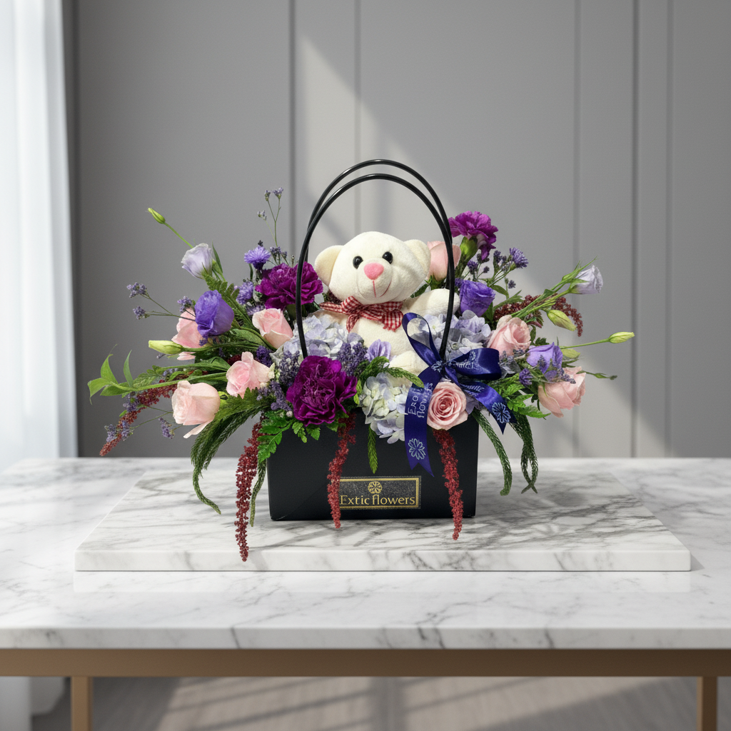 “Cuddle Bloom Luxury Basket” - Image 3