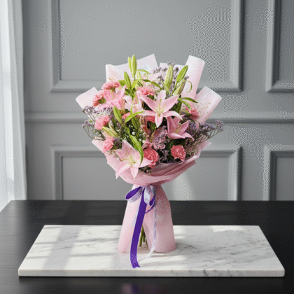 Lily Luxe Hand Bouquet