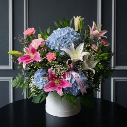 Azure Blossom Elegance