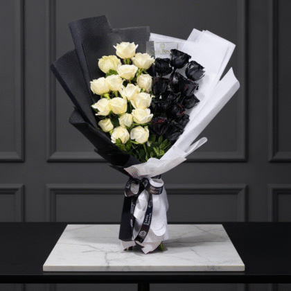 Eternal Contrast Rose Bouquet