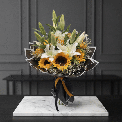 Golden Harmony Hand Bouquet