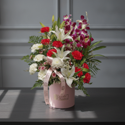 Royal Crimson Orchid Bloom Box